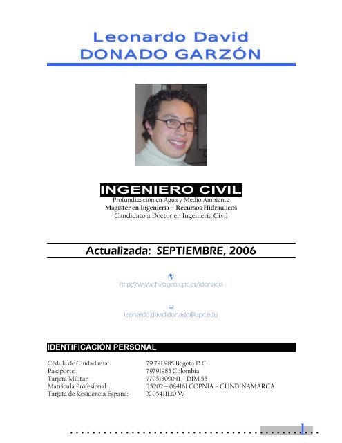 Leonardo David DONADO GARZÃN - UPC