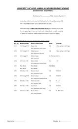 M.Sc Statistics.Part-I. A/11 - University of Azad Jammu & Kashmir