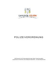 POLIZEIVERORDNUNG - Gemeinde Volken