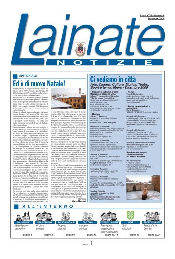 Ed Ã¨ di nuovo Natale! Ci vediamo in cittÃ  - Comune di Lainate