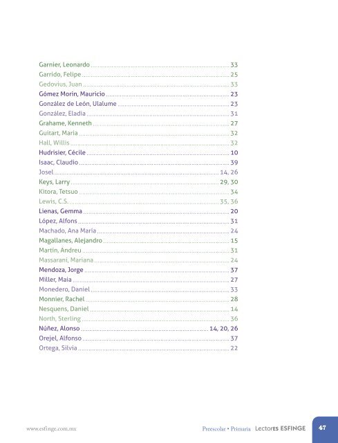 CatÃ¡logo 2012-2013 - Lectores Esfinge