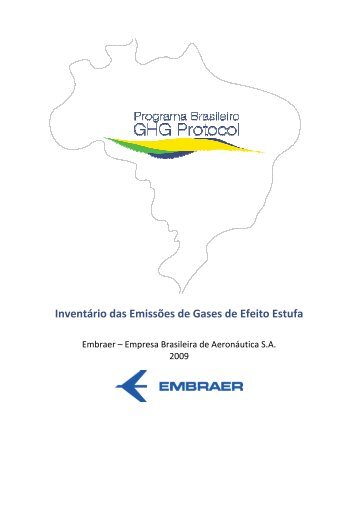 Embraer 2009 - Programa Brasileiro GHG Protocol