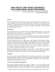 analysis of long offset sub-basalt data using model-based ... - Force