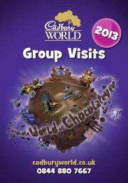 Group Visits - Cadbury World