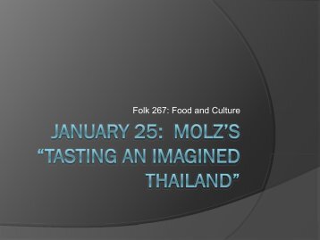 Tasting an Imagined Thailand