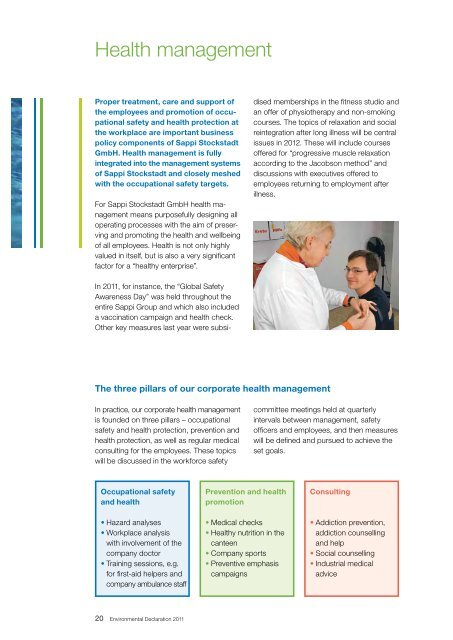 Environmental Declaration 2011 - Sappi