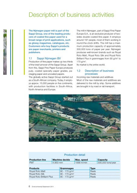 2011 Environmental Statement 1.8 MB  -  Sappi