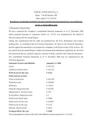 report to Consolidated Financial Statements