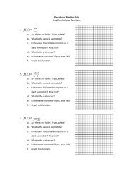 Rational Functions Practice Quiz Carry Out The Indicated Operation