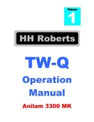 Quill type machines with Anilam 3300 CNC controls - HH Roberts ...