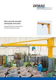 Pillar and wall-mounted slewing jibs and cranes - Algol Technics