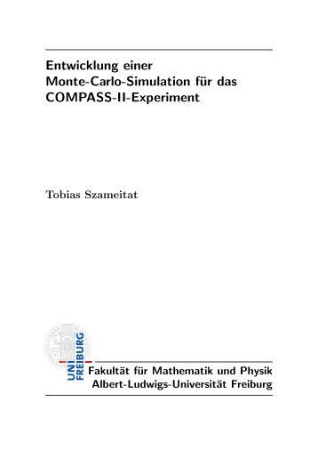 Entwicklung einer Monte-Carlo-Simulation für das COMPASS-II ...