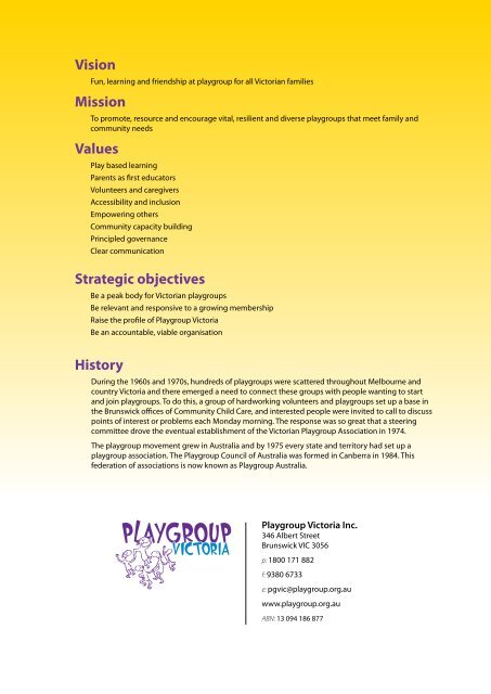 Annual Report - Playgroup Victoria