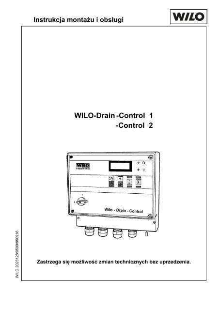WILO-Drain -Control 1 -Control 2