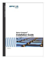 Activant Compass Installation Guide - Epicor