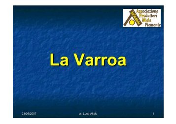 La varroa [file pdf] - Sardegna Agricoltura