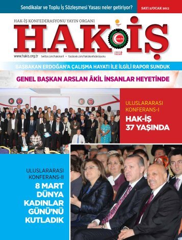 hak-iş dergisi 2. sayı - Hak-İş Konfederasyonu