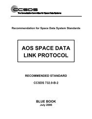 AOS Space Data Link Protocol - CCSDS 732.0 ... - mtc-m18:80 - Inpe