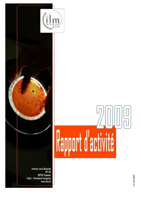 Rapport annuel 2009 - Institut Louis MalardÃ©