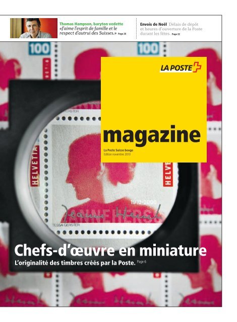 La Poste Magazine â€“ 2010 - tessagerster