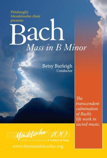 Betsy Burleigh - Mendelssohn Choir of Pittsburgh