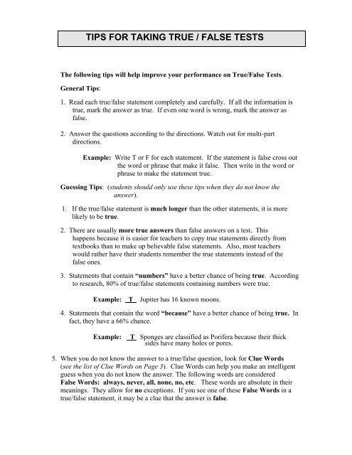 True False Quiz Template from img.yumpu.com