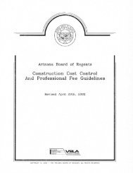 Construction Cost Control & Professional Fee - Arizona State ...