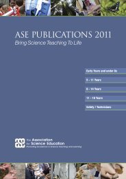 2011 catalogue - The Association for Science Education
