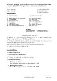 Protokoll der 36. Sitzung des Bauausschusses vom 13.06.2007
