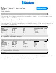 Kraton G1651 H Polymer - Activas