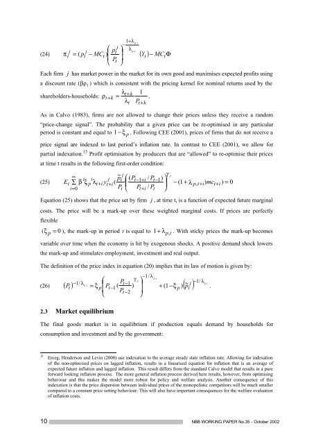 An estimated dynamic stochastic general equilibrium model of the ...