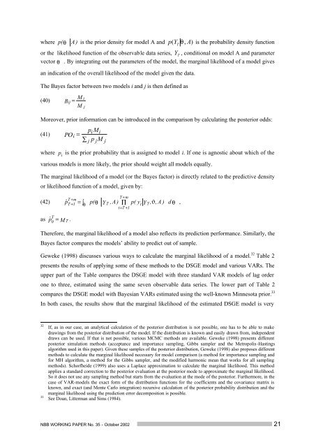 An estimated dynamic stochastic general equilibrium model of the ...