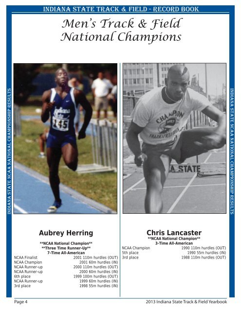 Records & Honors.indd - Indiana State University Athletics