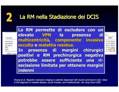 RM della mammella e Neoplasie in situ - Aicod