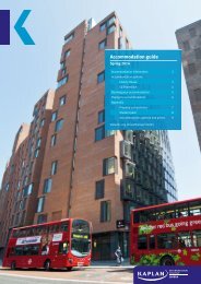 accommodation options in London - Kaplan International Colleges