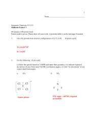 Inorganic Chemistry 411/511