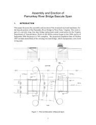 assembly and erection of pamunkey river bridge bascules