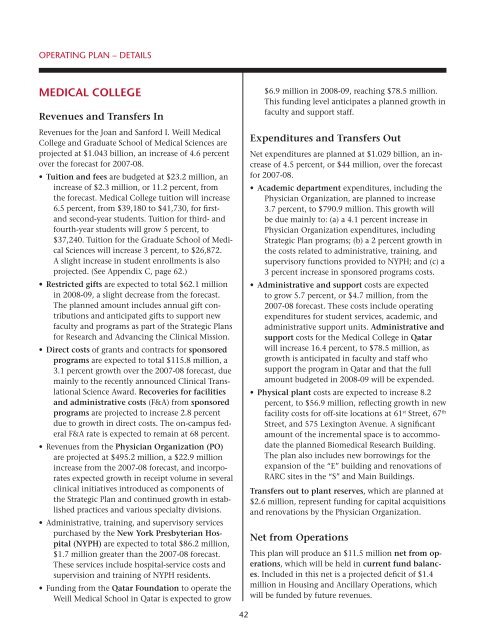 Financial Plan - Cornell University Division of Budget & Planning