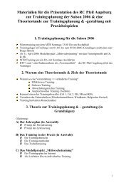 3. Theorie zur Trainingsplanung & â€“ gestaltung - RC Pfeil Augsburg