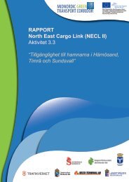 Rapport: TillgÃ¤nglighet till hamnarna i HÃ¤rnÃ¶sand,TimrÃ¥ ... - NECL II