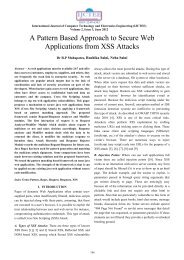 A Pattern Based Approach to Secure Web Applications from XSS ...