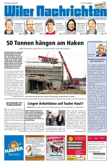 50 Tonnen hängen am Haken - Aktuelle Ausgabe