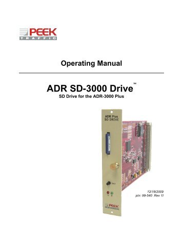 ADR-3000 SD Drive Manual.pdf - Peek Traffic