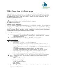 Office Supervisor Job Description - University of Baltimore