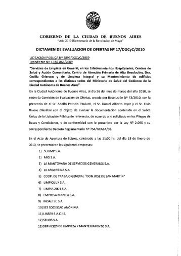 GOBIERNO DE LA CIUDAD DE BUENOS AIRES i - Centro Cultural ...