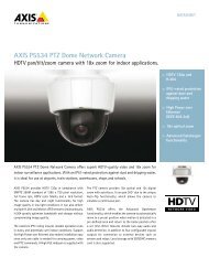 Axis P5534 Datasheet - HD Relay