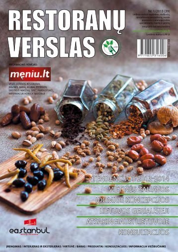 teNdeNcIjoS 2013-2014 vIetINÄS Å¾aLIavoS ... - RestoranÅ³ verslas