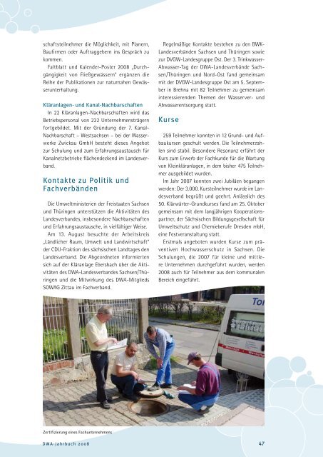 mit Tätigkeitsbericht 2007 - European Water Association
