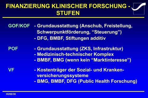 konzepte der dfg zur klinischen forschung