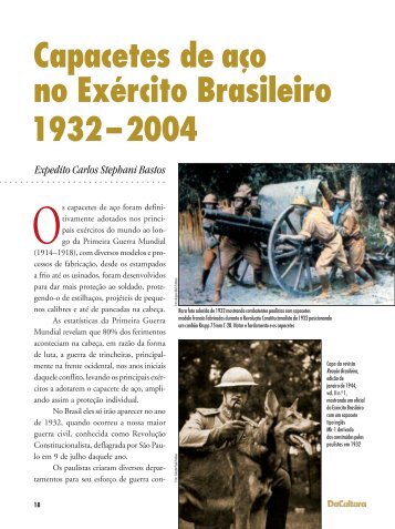 artigos - Capacetes de aÃ§o no ExÃ©rcito Brasileiro: 1932 ... - FunCEB